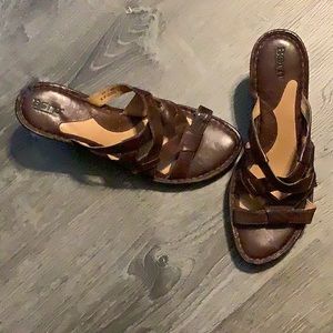 Born leather sandals